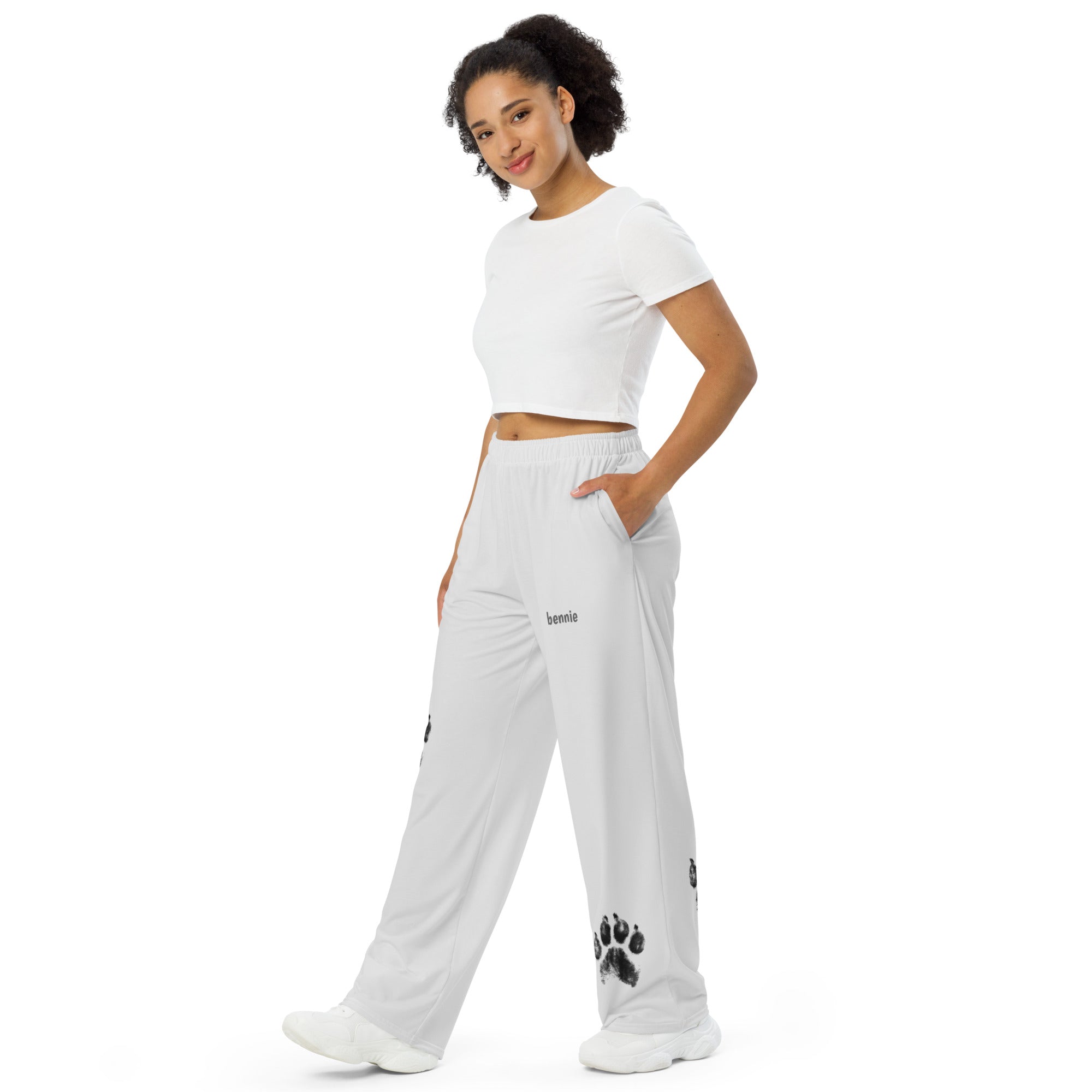 BENNIE PAW UNISEX WIDE LEG SWEATPANTS